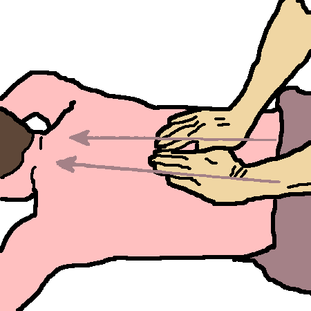 Picture Massage Effleurage with Reinforced Fingers