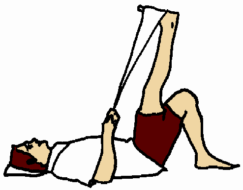 hamstring stretch diagram