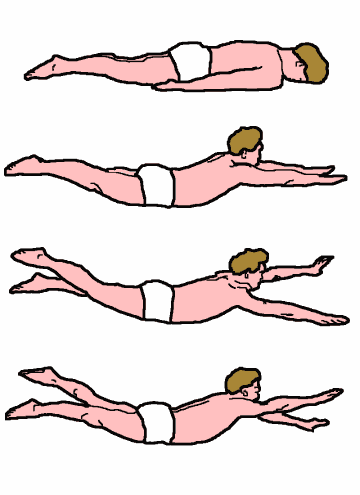 Joseph Pilates doing the Pilates Swimming Poses